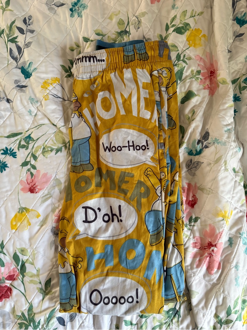 Men Yellow Character Graphic Pajama Pants - Cartoon Print